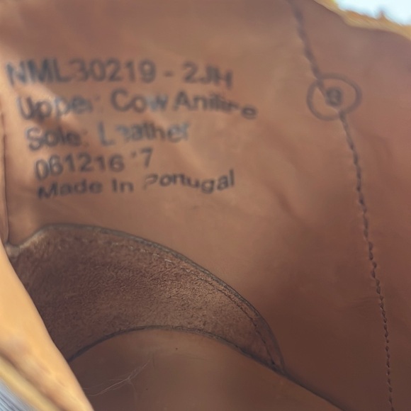 Naughty Monkey Tan Cow Aniline/ Leather Ankle Boots Sz 9. MCA1280G - Picture 8 of 8